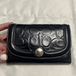 Patent Leather Coach Wallet. Used. Good condition.
